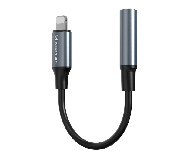 Wozinsky Adapter Lightning mini jack 3,5mm czarny WALJ-01 - 1487910 - zdjęcie 2